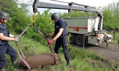 Привет из прошлого – в лесу Печенежской территориальной громады нашли авиабомбу