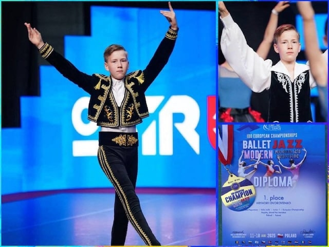 Харьковский школьник стал победителем чемпионата Европы по танцам