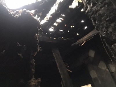 Ночью в Немышлянском районе Харькова сгорел дом