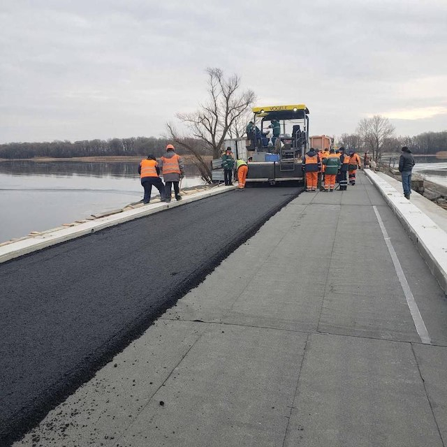 На трассе «Киев - Харьков – Должанский» восстановлен мост через р. Трубеж
