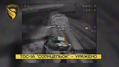 Пограничники бригады «Феникс» уничтожили вражескую огнеметную систему ТОС-1А «Солнцепек»