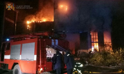 Ночной пожар в Новобаварском районе тушили почти 4 часа (фото, видео)