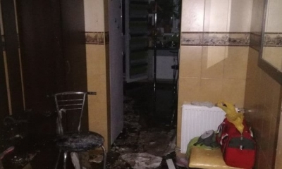 Ночной пожар в Харькове – спасены два человека