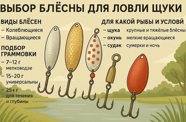 Блесна для успешной ловли щуки на спиниг: советы от рыбака