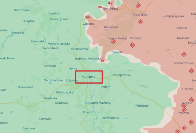 Российские войска отошли с некоторых позиций на Купянском направлении