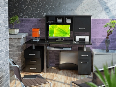 Современный компьютерный стол в интерьере: интересные идеи, фото