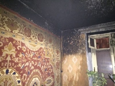 Харьковские спасатели оперативно ликвидировали пожар в девятиэтажке