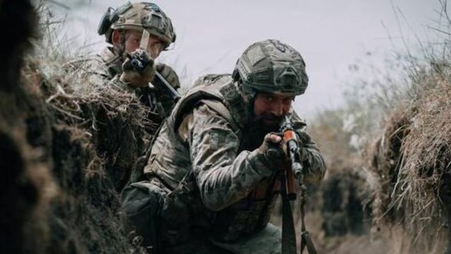 Бойцы 3-ей ОШБр во время наступления освободили украинских военнопленных