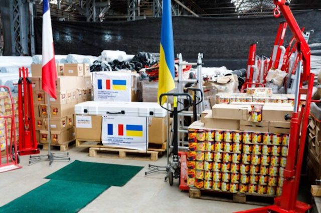 58 тонн пищевых продуктов поступило в Харьков из Франции