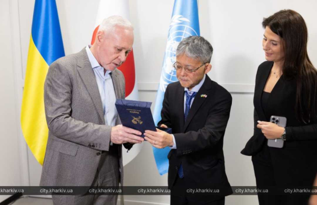 Мэр Харькова встретился с представителями ООН и послом Японии