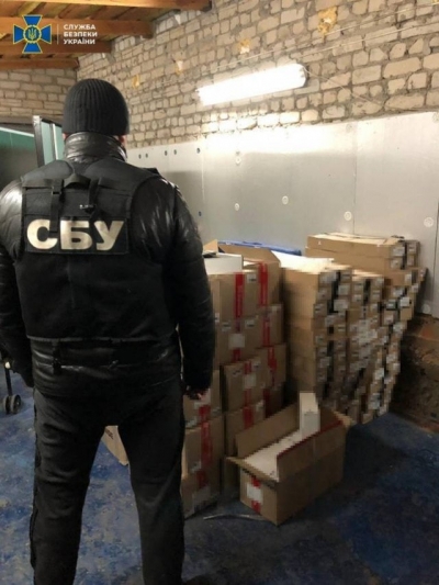 Сотрудники СБУ нашли на территории области табак сомнительного качества