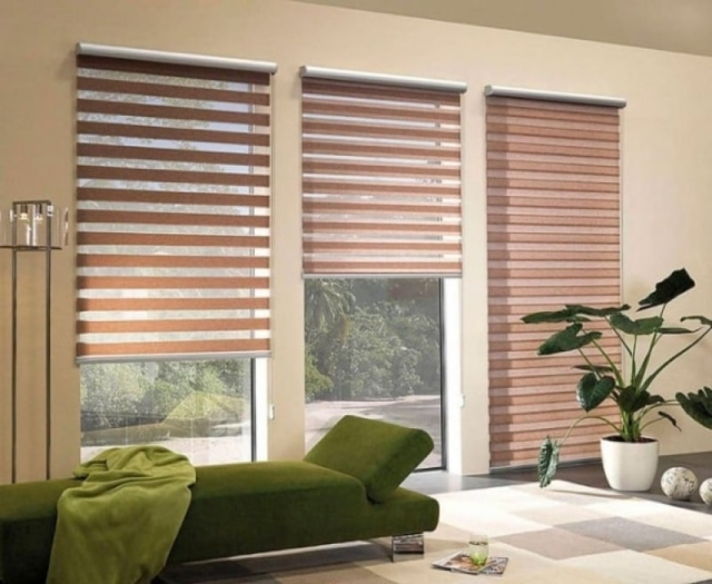 Жалюзи (ролеты) «день-ночь» на пластиковые окна: обзор, идеи, фото в интерьере