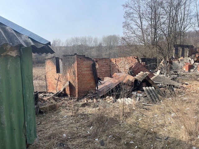 В селе Барановка ударный дрон полностью разрушил частный дом