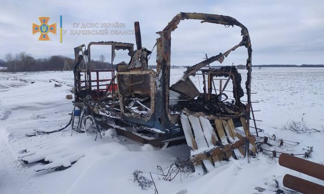 В поле во время пожара в бытовке погиб 64-летний сторож