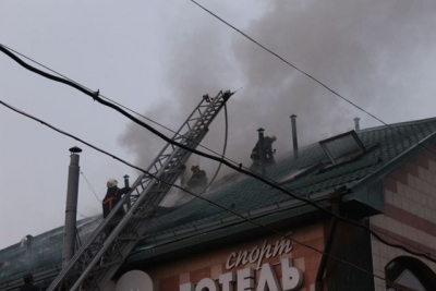 В гостинице «Нарт» вчера сгорела крыша