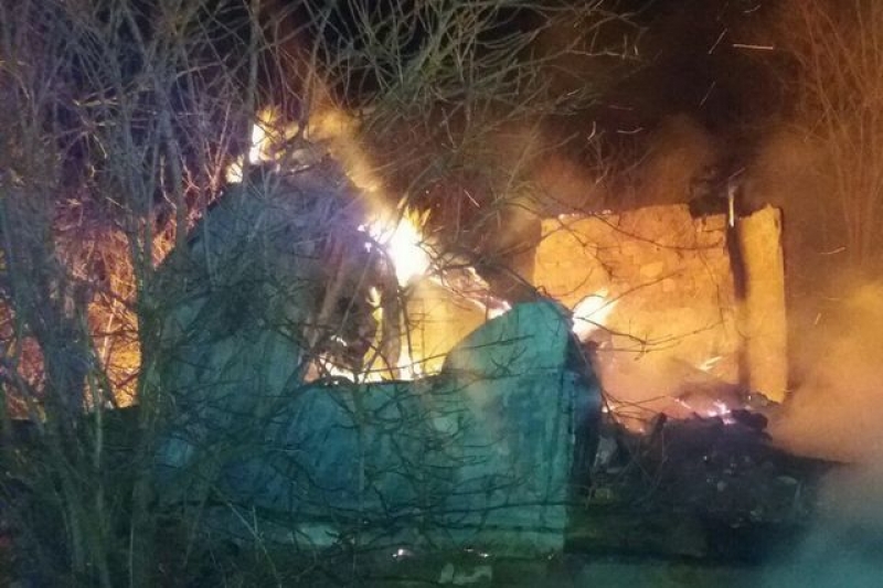 Под Харьковом мужчина погиб в огне