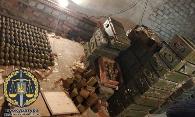 Крупный склад боеприпасов и оружия обнаружен в г. Люботин