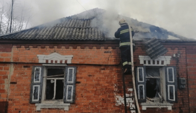 В Дергачевском районе несколько часов тушили пожар