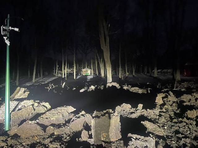 Вчера вечером россияне выпустили по Харькову несколько ракет