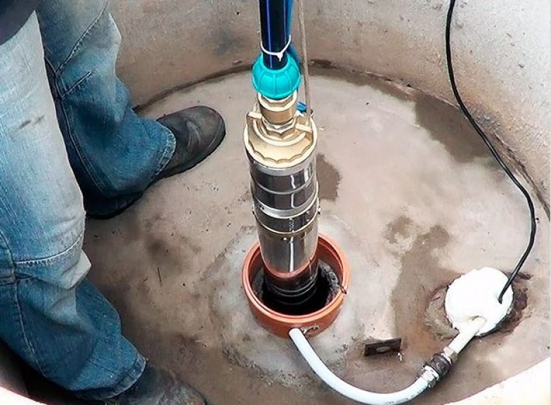 Установка глубинного насоса в скважину частного дома