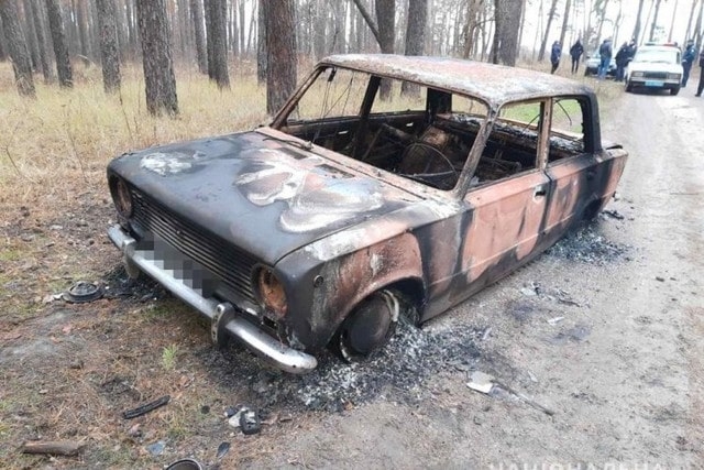 Подростки угнали автомобиль и сожгли его в лесу