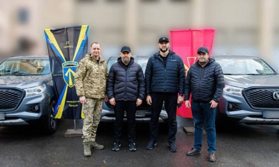 57-й бригаде переданы три пикапа от ХОВА и Волчанской громады