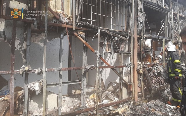 В областном центре горели павильоны на Коммунальном рынке