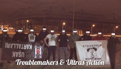 Фанаты избили болельщиков из Турции в Харькове