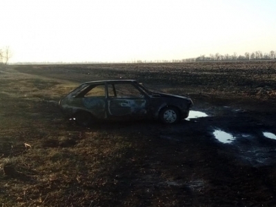 Под Харьковом мужчина заживо сгорел в собственном авто