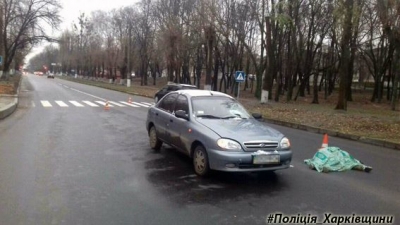 В Харькове вследствие ДТП погиб пешеход (фото)