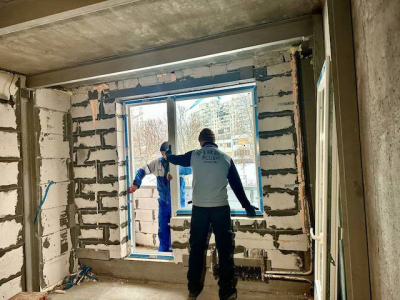 В Харькове продолжается восстановление поврежденных домов