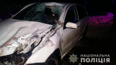 Водитель был сбит насмерть во время установки знака об аварии