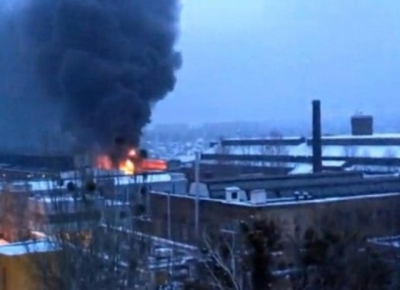 Серьезный пожар на предприятии Харькова
