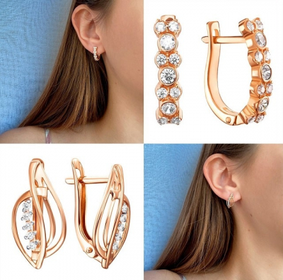 Золоті сережки – стильна прикраса для різних ситуацій