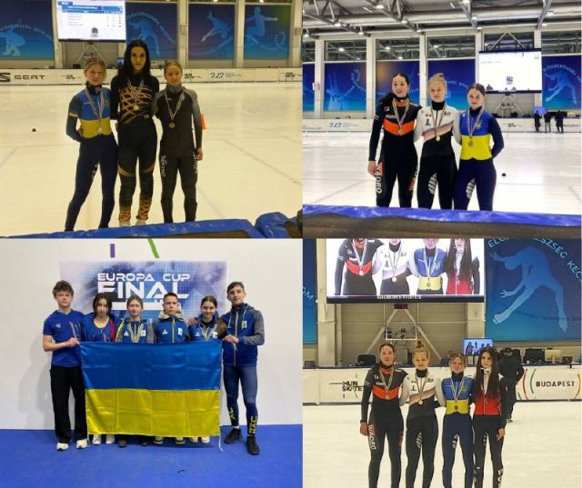 Харьковские спортсменки на Кубка Европы по шорт-треку завоевали серебро и бронзу