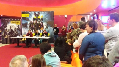 Допремьерный показ патриотической комедии «Наши котики» состоялся в Харькове