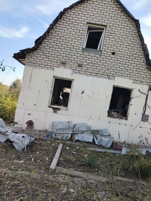 Российская ракета разорвалась во дворе дома священник УПЦ (МП)