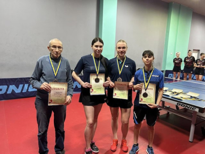Успешным оказался для харьковских спортсменов чемпионат Украины по настольному теннису