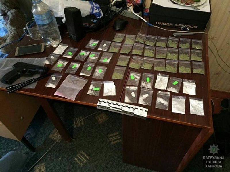 У харьковчанина найден целый «магазин» наркотиков