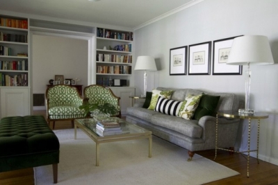 С чем сочетать серый диван в интерьере гостиной (фото)