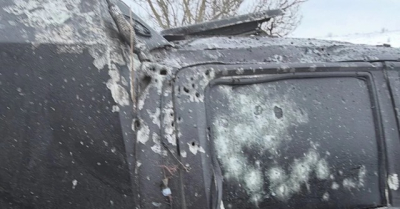 Вражеский дрон атаковал машину известного волонтера