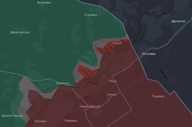 Враг продвинулся возле двух сел на севере области