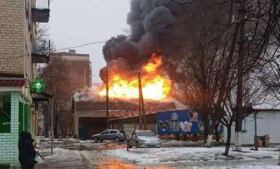 В поселке Краснопавловка сгорело кафе-магазин – владельца накажут