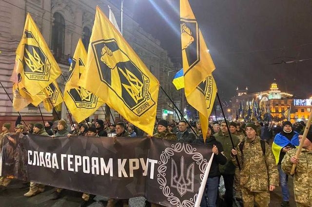 Вечернее шествие националистов в Харькове прошло спокойно