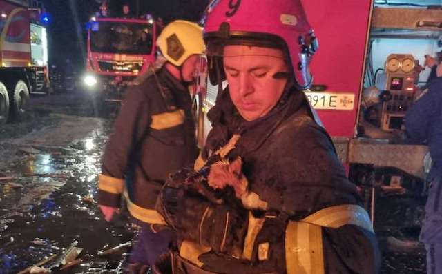 Ракетным ударом в Харькове разрушен ресторанно-гостиничный комплекс