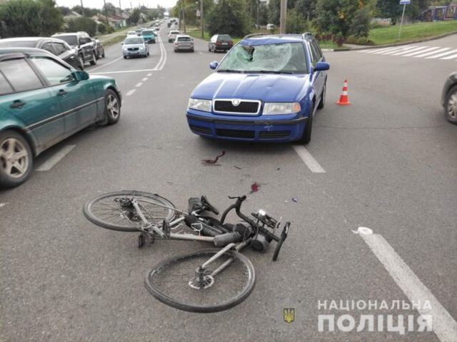 В ДТП на перекрестке пострадал велосипедист