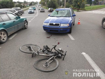 В ДТП на перекрестке пострадал велосипедист