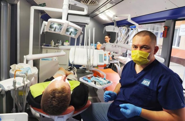 На Харьковщине работает передвижной стоматологический кабинет