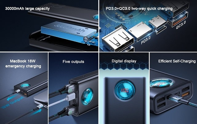 Повербанк Baseus 65 W PD 30000 mAh 65 W: огляд та можливість придбання в інтернет-магазині PhoneDepot