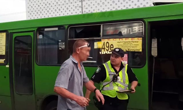 Пьяный водитель работал на автобусном маршруте № 49 г. Харьков